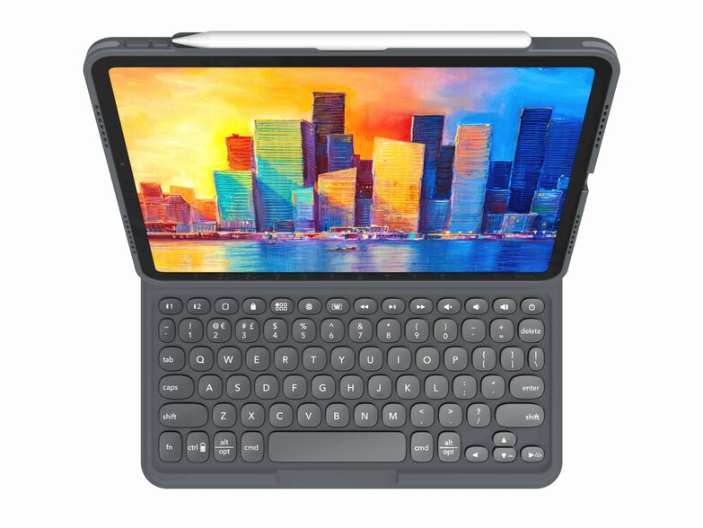 ZAGG Pro Keys, Tastatur-Case für iPad 10,9", deutsch, schwarz/grau