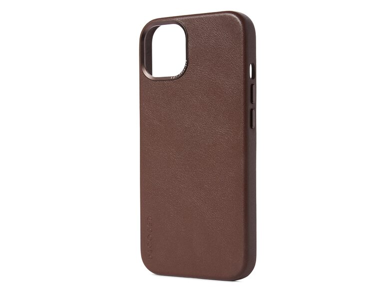 Decoded Back Cover, Leder-Schutzhülle für iPhone 13 mini, mit MagSafe, braun