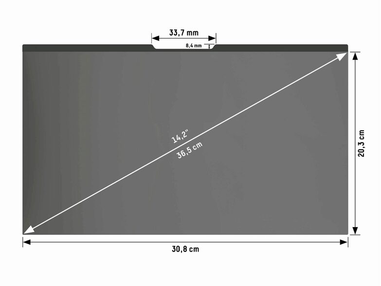 Displex Blickschutzfilter, magnetische Folie für MacBook Pro 14,2"