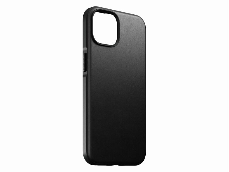 Nomad Modern Case, Leder-Schutzhülle für iPhone 14, mit MagSafe, schwarz