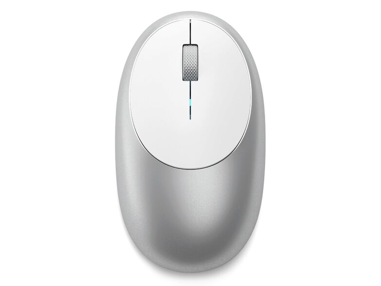 Satechi M1 Bluetooth Mouse kabellose Maus, USB-C Ladeport, silber