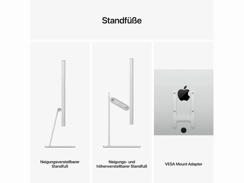 Apple Studio Display 27", Standardglas, mit höhenverstellbaren Standfuß