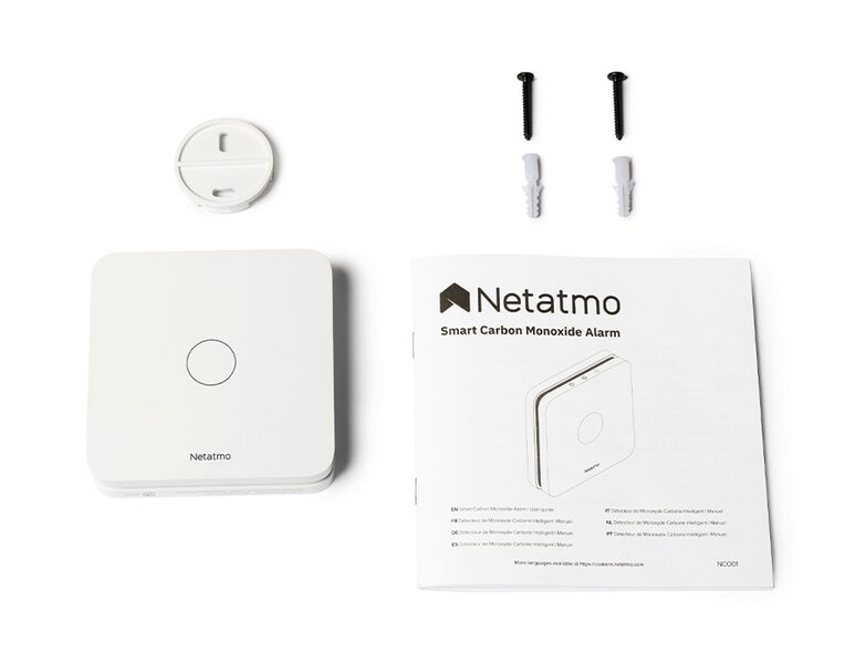 Netatmo Smarter Kohlenmonoxidmelder, für Apple HomeKit, WLAN, weiß