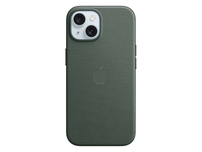 Apple iPhone Feingewebe Case mit MagSafe, für iPhone 15, immergrün