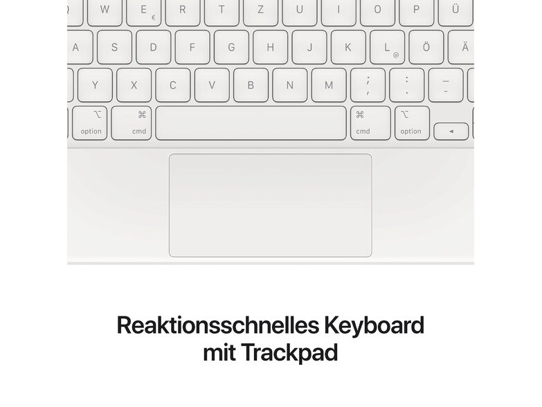 Apple Magic Keyboard, für iPad Pro 12,9" (3.–6. Gen.), USB-C, deutsch, weiß