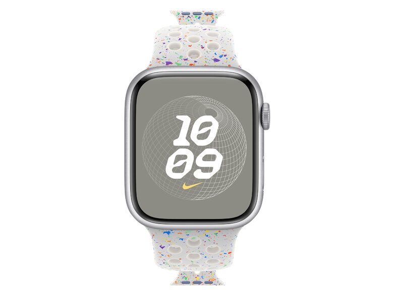 Apple Nike Sportarmband, für Apple Watch 45 mm, M/L, pure platinum