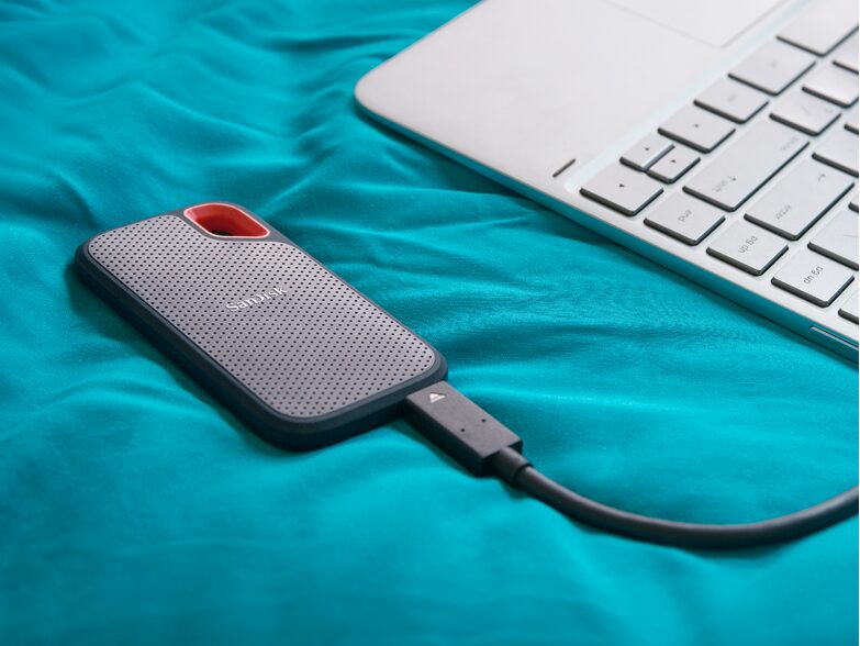 SanDisk Extreme Portable SSD, 1 TB externe SSD, USB-C, dunkelblau