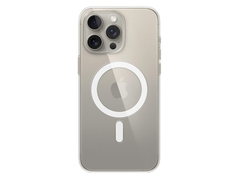 Apple iPhone Clear Case mit MagSafe, für iPhone 15 Pro Max, transparent