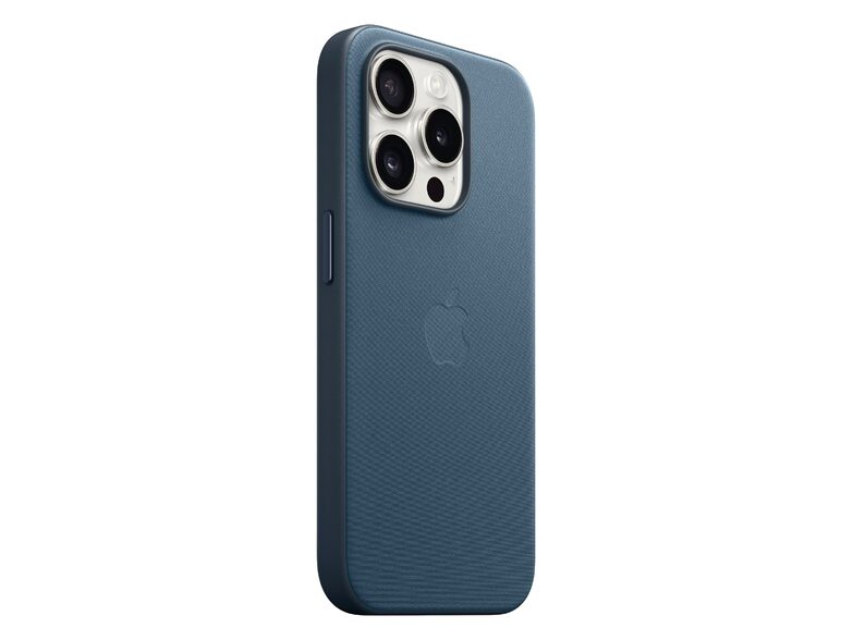 Apple iPhone Feingewebe Case mit MagSafe, für iPhone 15 Pro, pazifikblau