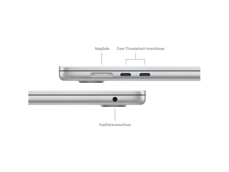Apple MacBook Air Ret. 15", M3 8C CPU, 8 GB RAM, 256 GB SSD, silber
