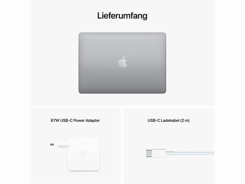 Apple MacBook Pro 13", M2 8-Core CPU, 512 GB SSD, 16 GB RAM, space grau