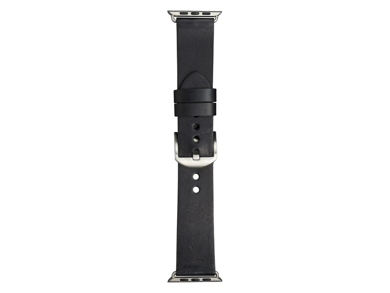 dbramante1928 Bornholm Watch-Strap, Apple Watch 42/44/45/49 mm, schwarz/silber