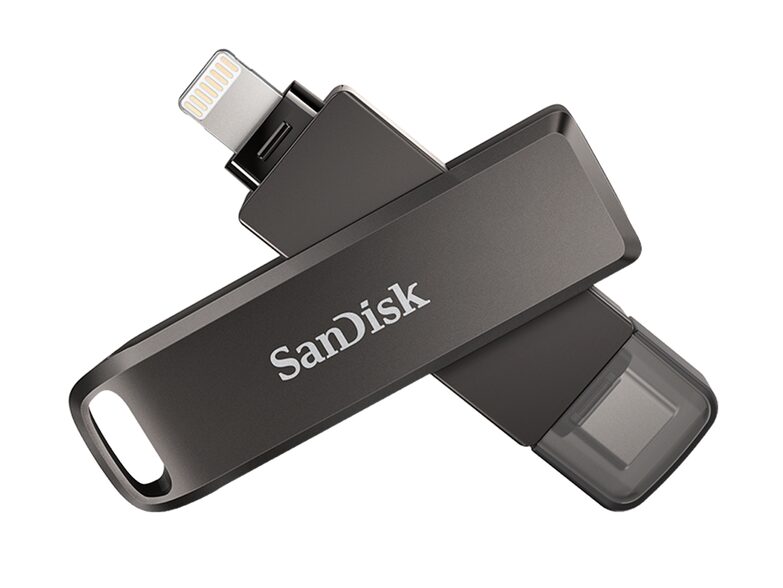SanDisk iXpand Flash Drive Luxe, 64 GB, mobile Speichererweiterung