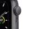Apple Watch SE, 40 mm, Aluminium space grau, Sportarmband schwarz