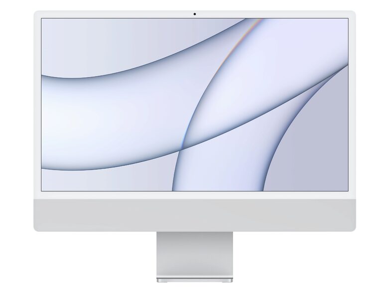 Apple iMac 24", M1 8C CPU, 7C GPU, 16 GB RAM, 256 GB SSD, spanisch, silber