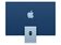 Apple iMac 24", M1 8-Core CPU, 8-Core GPU, 16 GB RAM, 256 GB SSD, Num, blau