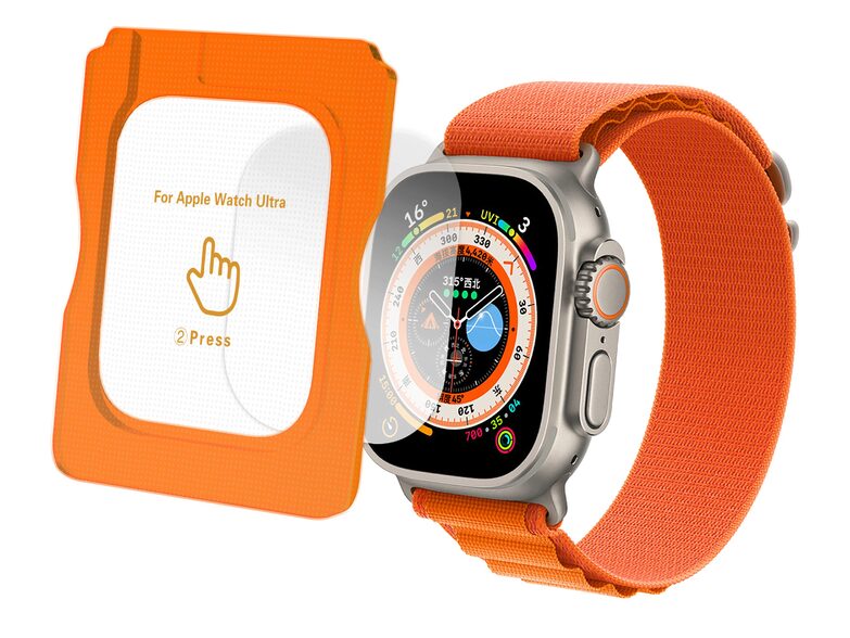 Networx Apple Watch Ultra Schutzglas, für Apple Watch 49 mm, TPU, clear