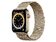Apple Watch Series 6, Cellular, 44 mm, Edelstahl gold, Milanaise gold