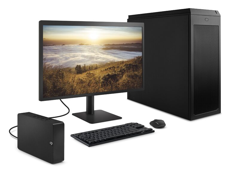 Seagate Expansion Desktop, 14 TB externe Festplatte, USB 3.0, HDD 3,5", schwarz