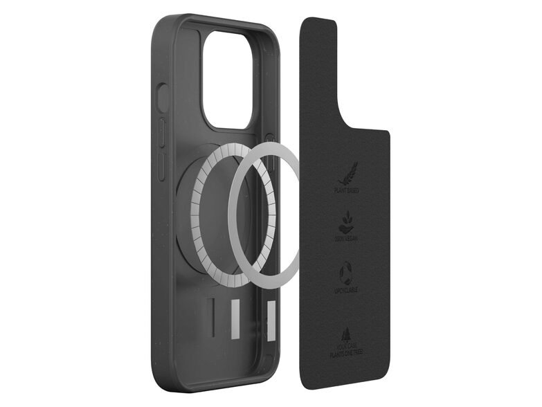 Woodcessories Bio Case MagSafe, Schutzhülle für iPhone 14 Pro Max, schwarz
