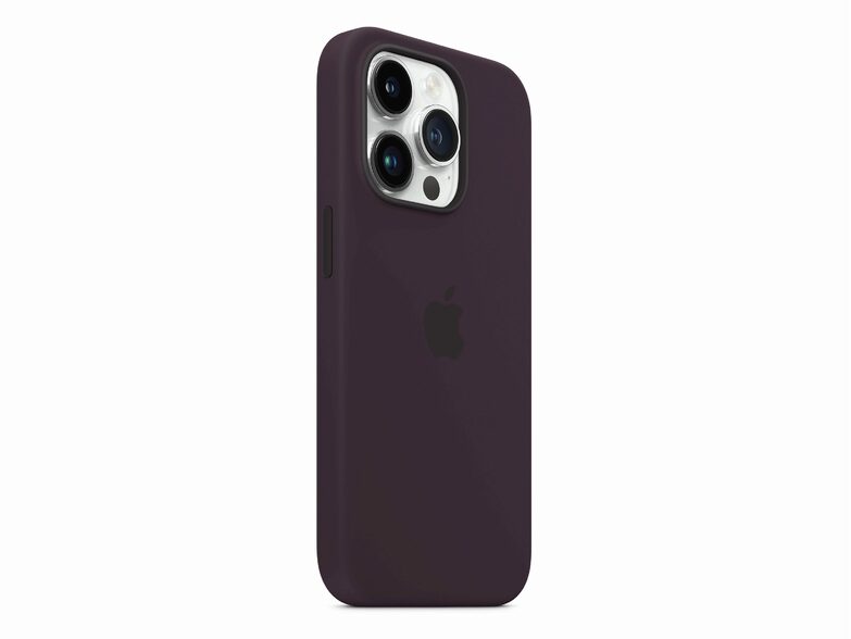 Apple iPhone Silikon Case mit MagSafe, für iPhone 14 Pro, holunder