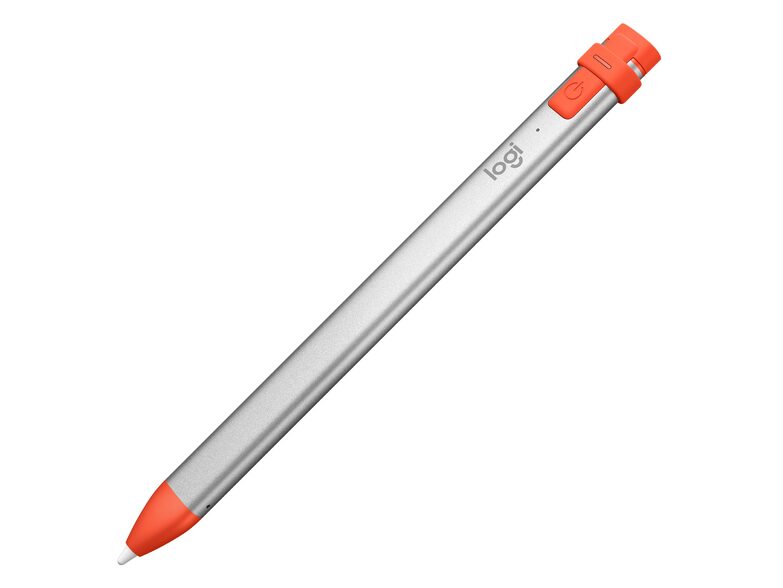 Logitech Crayon, digitaler Eingabestift, für Apple iPad, silber