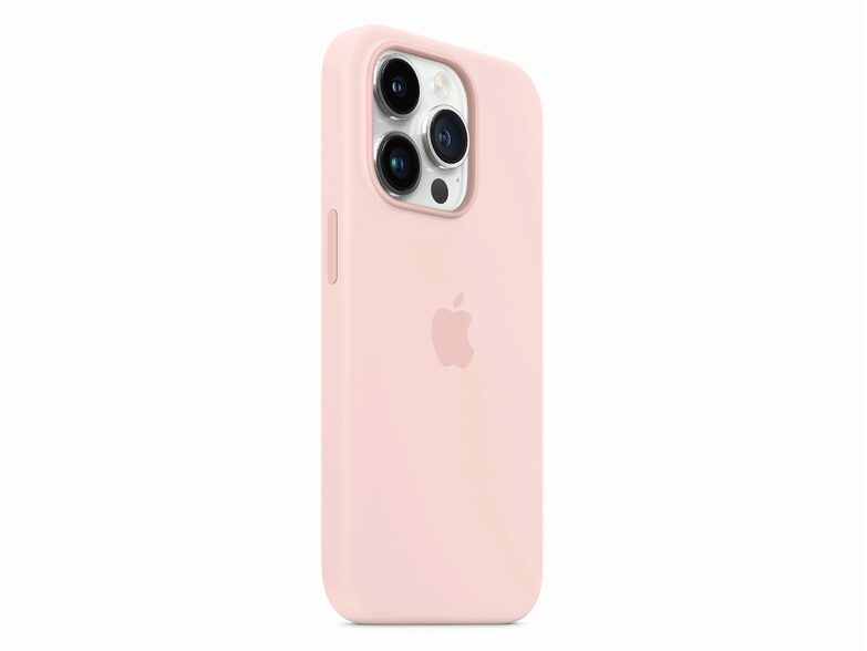 Apple iPhone Silikon Case mit MagSafe, für iPhone 14 Plus, kalkrosa