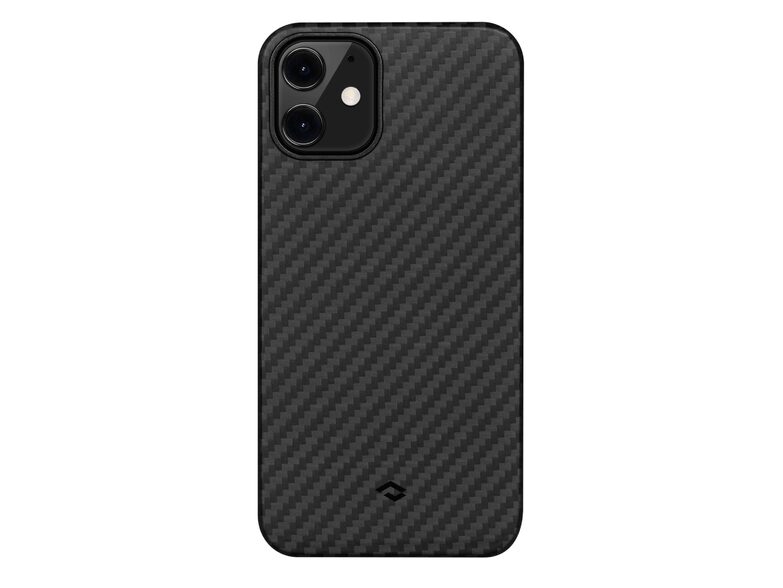 Pitaka MagEZ Case, Schutzhülle f. iPhone 12 mini, MagSafe, Aramidfaser, schwarz
