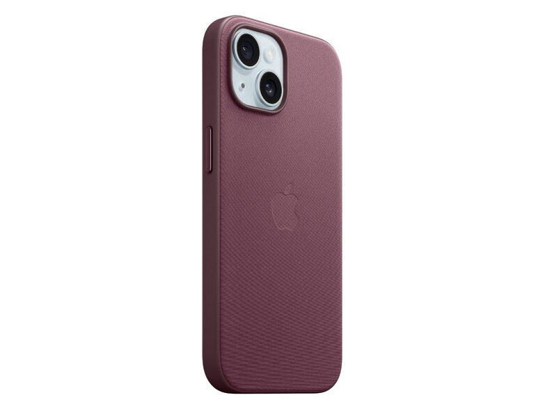 Apple iPhone Feingewebe Case mit MagSafe, für iPhone 15 Plus, mulberry