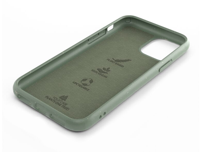 Woodcessories Bio Case, Schutzhülle für iPhone 12 Pro Max, Bio Kunststoff, grün