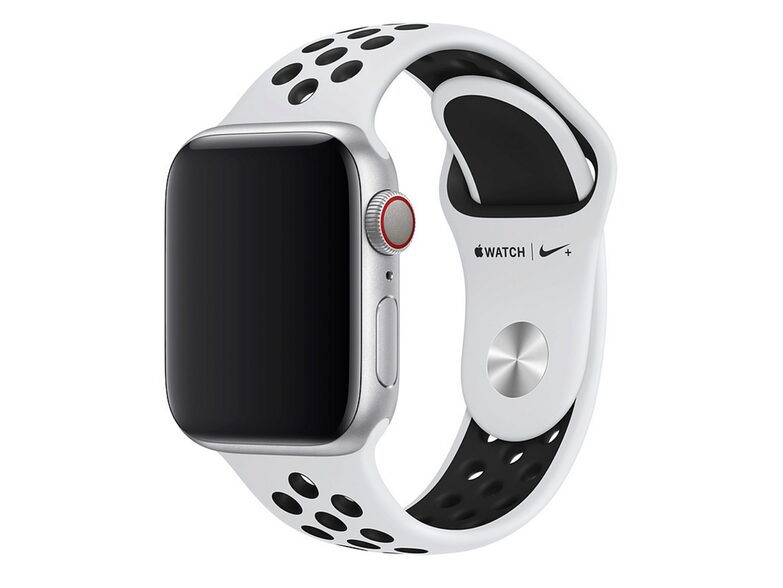 Apple Nike Sportarmband, für Apple Watch 40 mm, pure platinum/schwarz