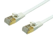 Networx Ethernet Netzwerkkabel, STP flach, Cat.6, 2 Meter, weiß
