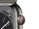 Apple Watch Series 8, GPS & Cell., 41mm, Edelstahl graphite, Milanaise graphite