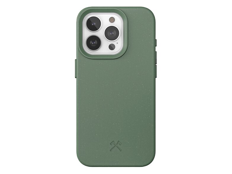 Woodcessories Bio Case MagSafe, Schutzhülle für iPhone 15 Pro, grün