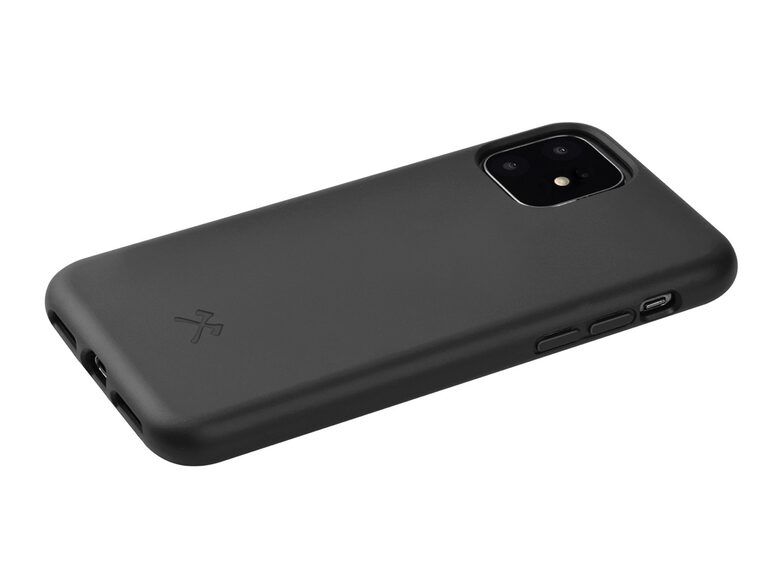 Woodcessories Bio Case, Schutzhülle für iPhone 11, aus Bio-Kunststoff, schwarz