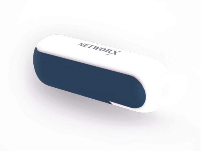 Networx 3-in-1 Ventilator, USB-Ventilator, Powerbank 2.000 mAh, Lampe, blau