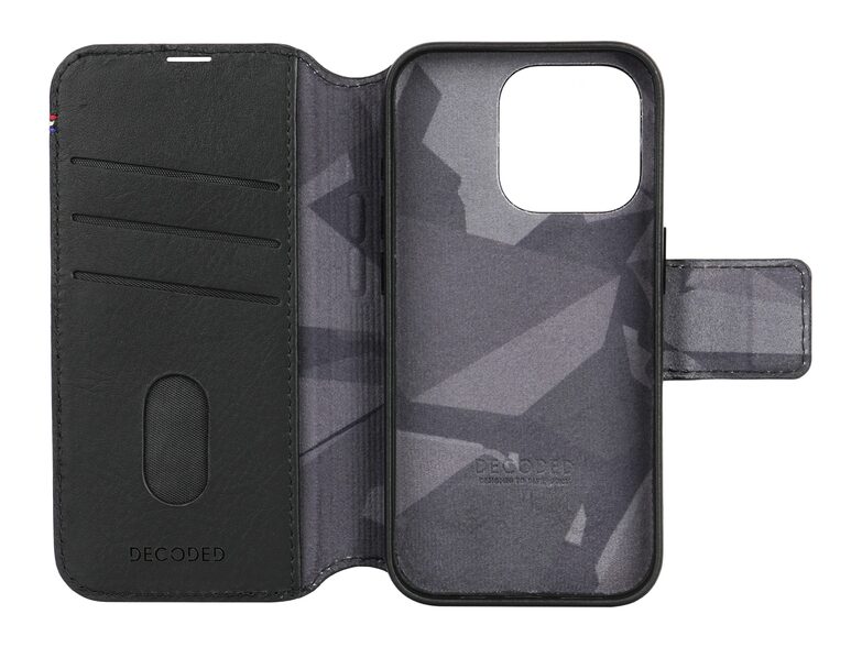 Decoded Detachable Wallet, 2in1 Schutzhülle, iPhone 15 Pro, MagSafe, schwarz