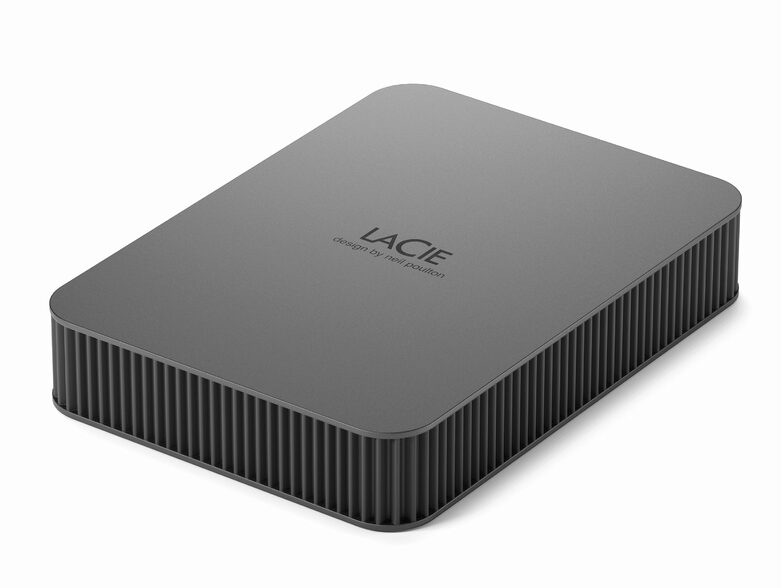 LaCie Mobile Drive Secure, 5 TB ext. Festplatte (2022), USB-C 3.2 Gen 1, grau