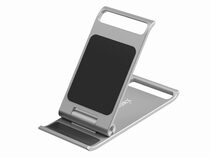 Networx Aluminium-Stand, klappbare Standhalterung für iPad/iPhone, silber