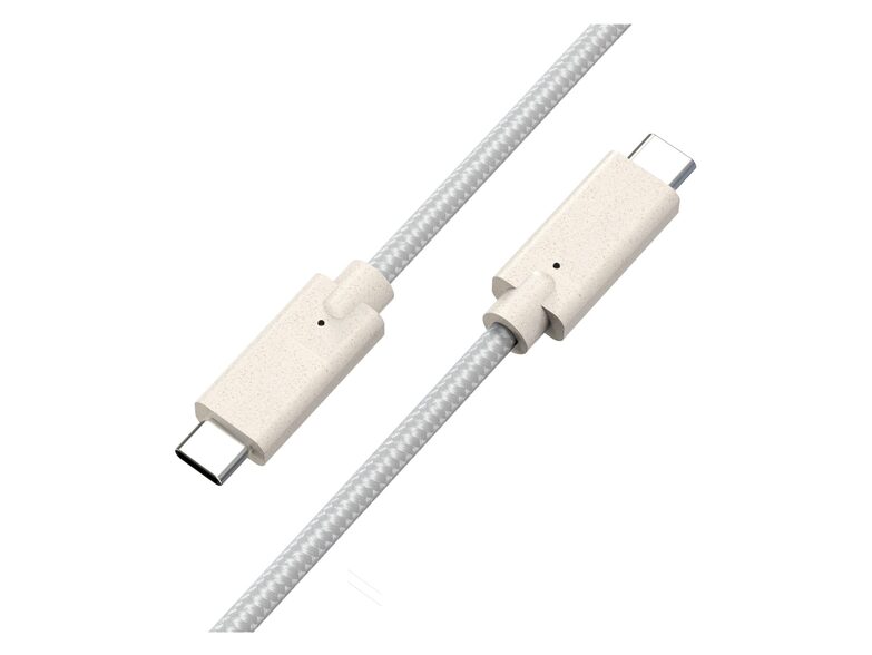 Networx Daten- und Ladekabel, USB-C auf USB-C, 1 m, weiß