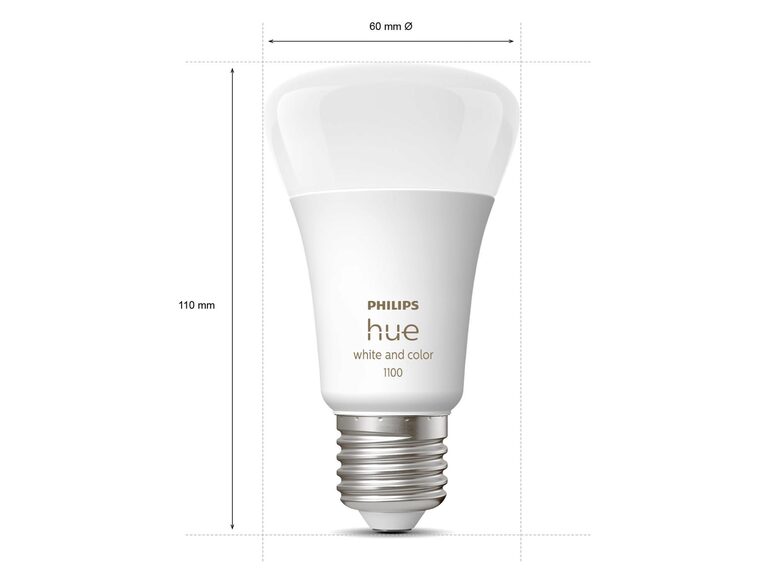 Philips Hue White & Color Ambiance-Lampe, E27 Glühbirne, 75 Watt