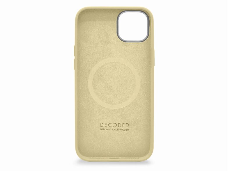 Decoded Silicone Back Cover, Schutzhülle für iPhone 14, mit MagSafe, gelb
