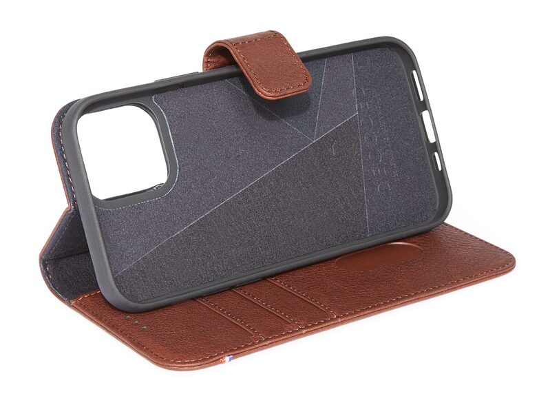 Decoded Detachable Wallet, MagSafe Leder-Schutzhülle f. iPhone 12 mini, braun