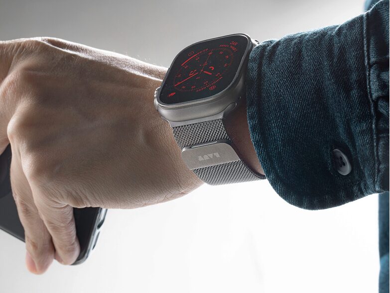 Laut ULTRA LOOP, Armband für Apple Watch 49 mm, Edelstahl, silber
