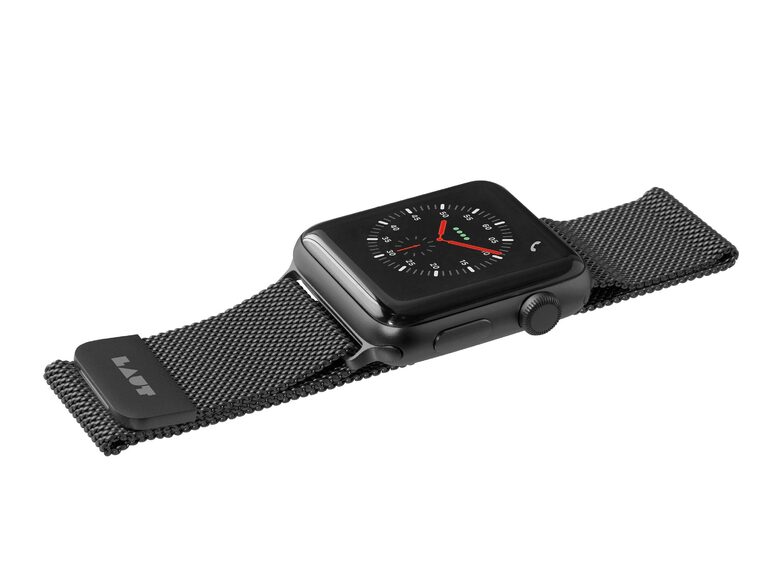 LAUT Steel Loop, Armband für Apple Watch, 42/44/45mm, schwarz
