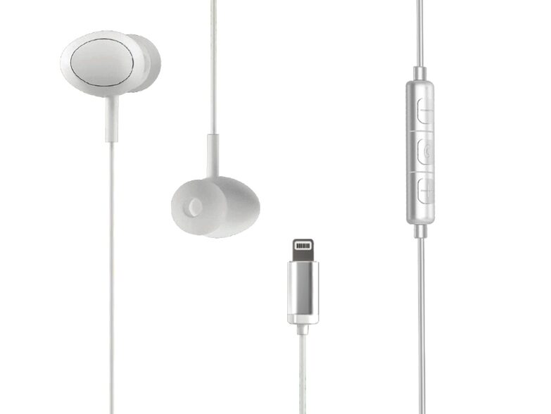 Networx Classic In-Ear-Headset, Kopfhörer mit Lightning, weiß