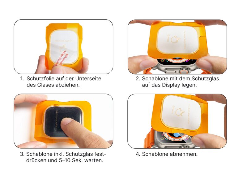 Networx Apple Watch Ultra Schutzglas, für Apple Watch 49 mm, TPU, clear
