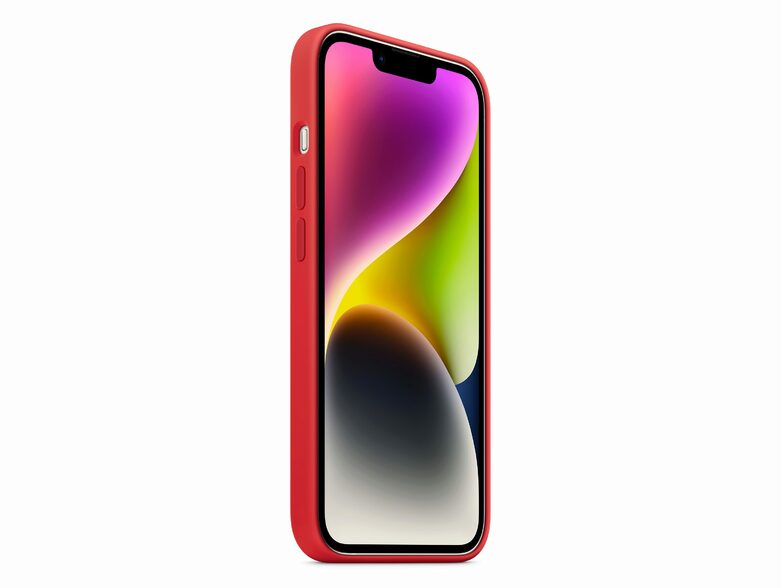 Apple iPhone Silikon Case mit MagSafe, für iPhone 14, rot