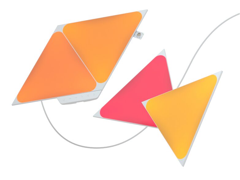 Nanoleaf Shapes Triangle Starter Kit, modulare LED-Lichtpaneele, 4-teiliges Set