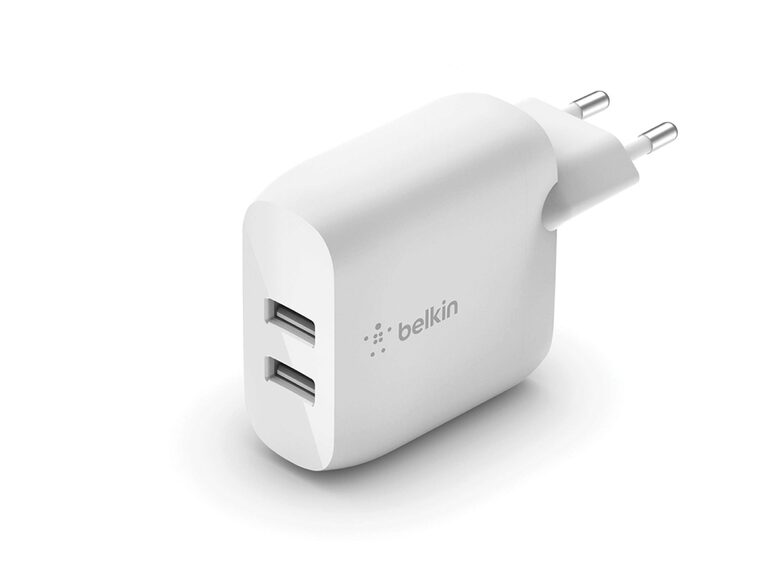 Belkin Boost Charge USB-A Netzladegerät, 24 W, 2x USB-A, weiß